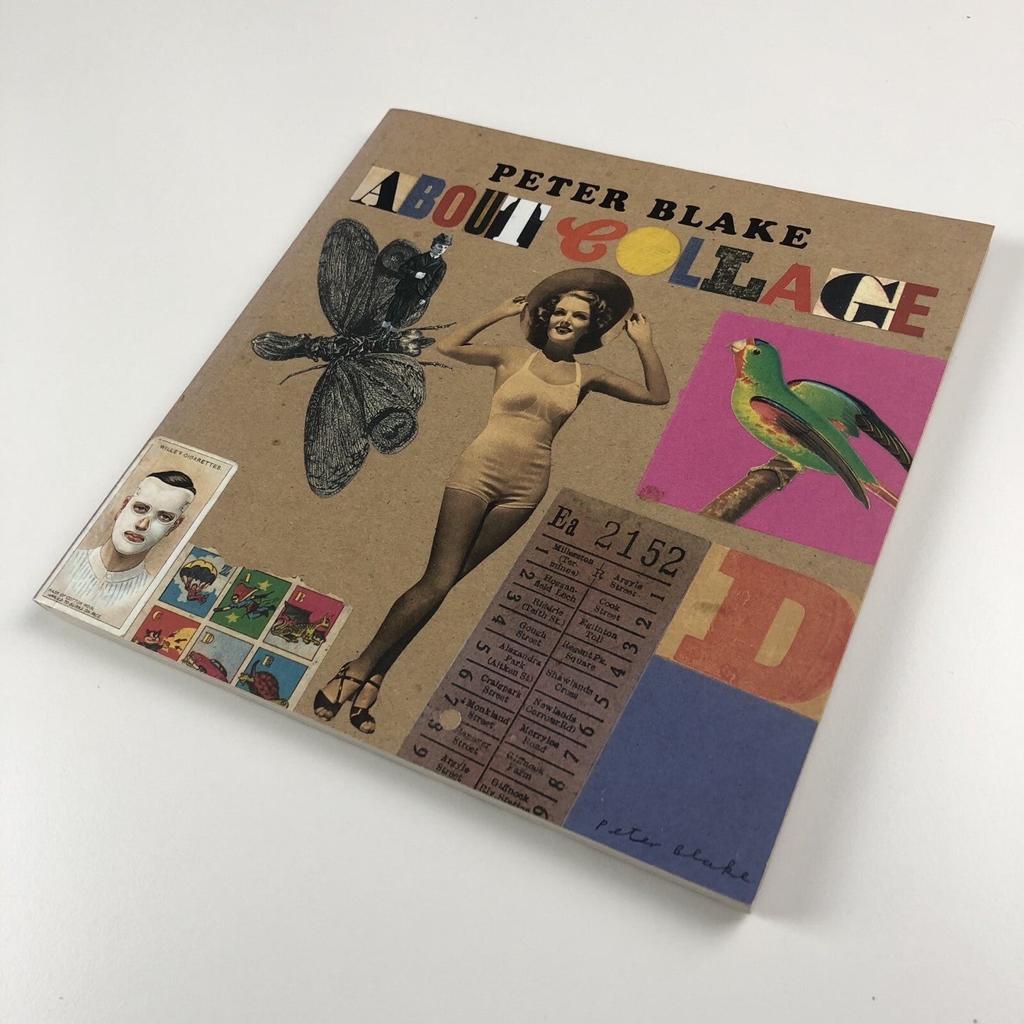 Peter Blake – About Collage | Tate Liverpool catalogue | Signed by Peter Blake | With 'Ostrich Beach' print 2000