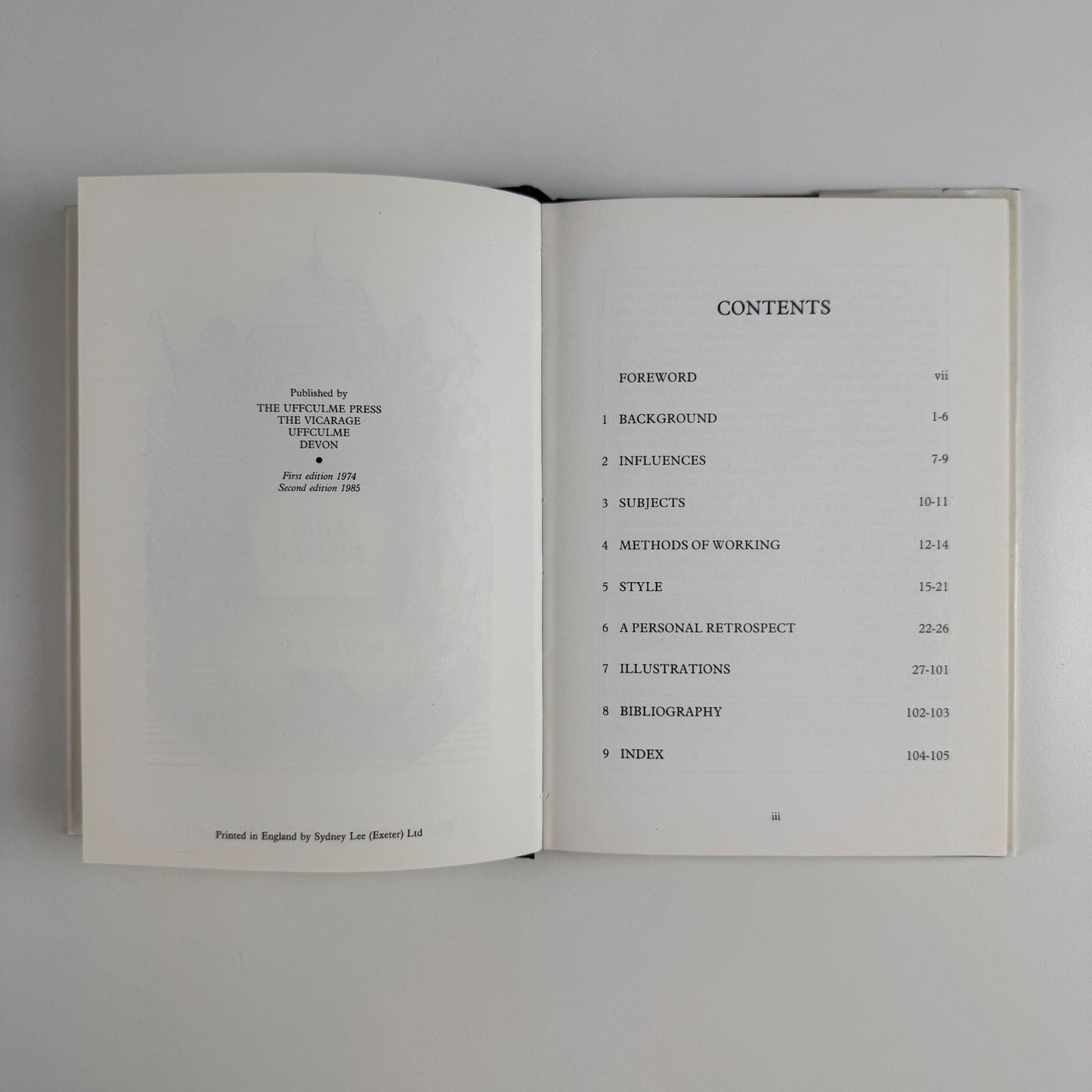 The Graphic Work of Eric Fraser by Alec Davis | Uffculme Press, 1985 second edition