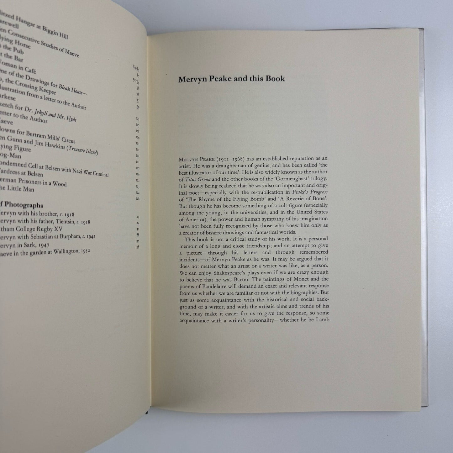Mervyn Peake. A personal memoir by Gordon Smith | Victor Gollanz, 1984
