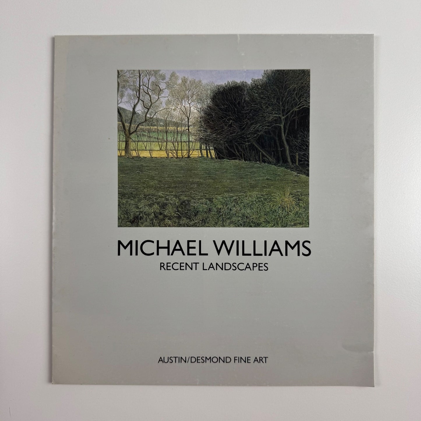Folding card/catalogue for Michael Williams. Recent Landscapes | Austin/Desmond Fine Art undated c.1988