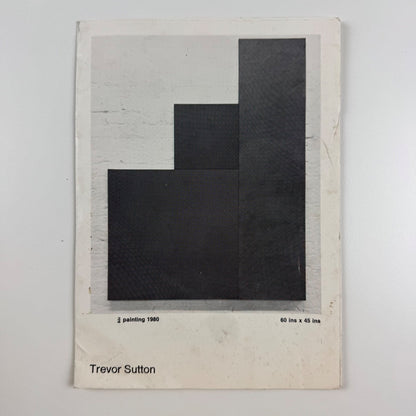 Folding card for Trevor Sutton | S. East Gallery, London, 1981
