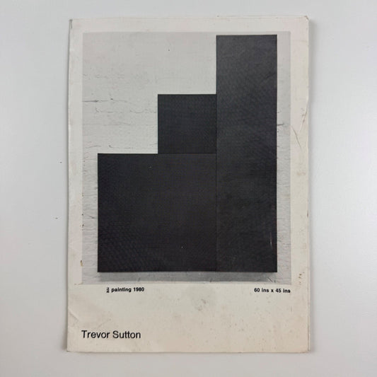 Folding card for Trevor Sutton | S. East Gallery, London, 1981