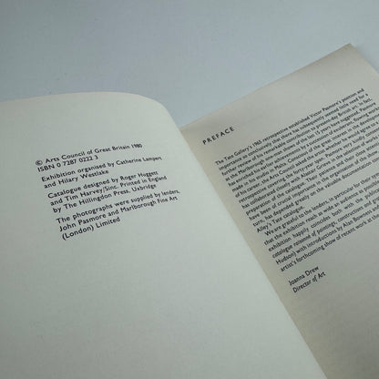 Victor Pasmore Arts Council exhibition catalogue and promotional card | Royal Academy 1980