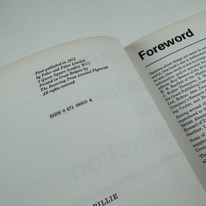 Graphics design into production by Alec Davis | Faber & Faber, 1973