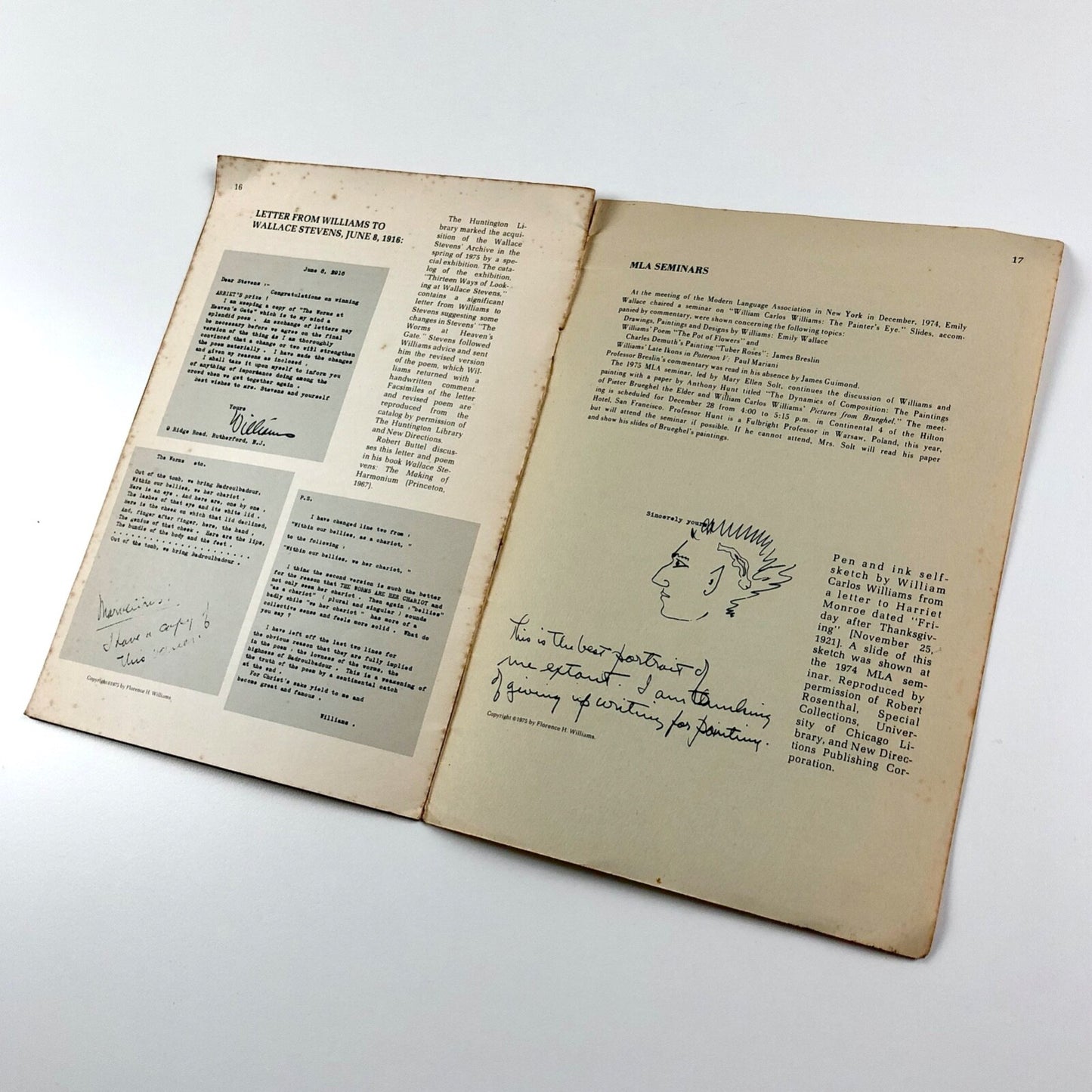 William Carlos Williams Newsletter | Volume 1, Number 1, Fall 1975