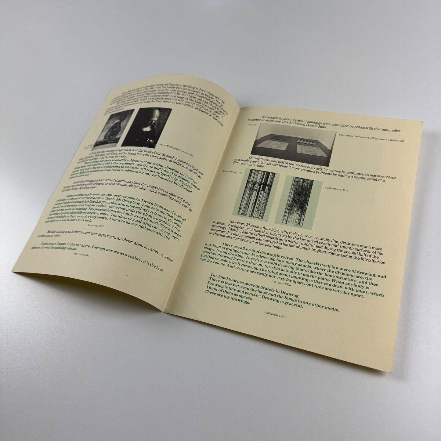 Leaflet for Brice Marden. Paintings, drawings and prints 1975-80 | Whitechapel Art Gallery, 1981