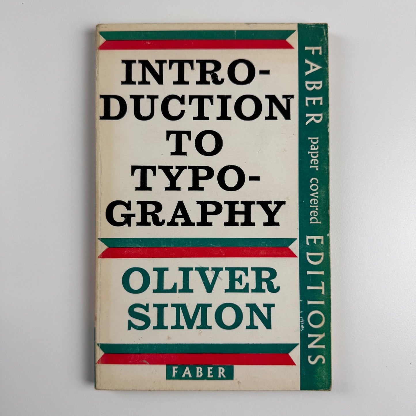 Introduction to Typography by Oliver Simon | Faber & Faber, London, 1963