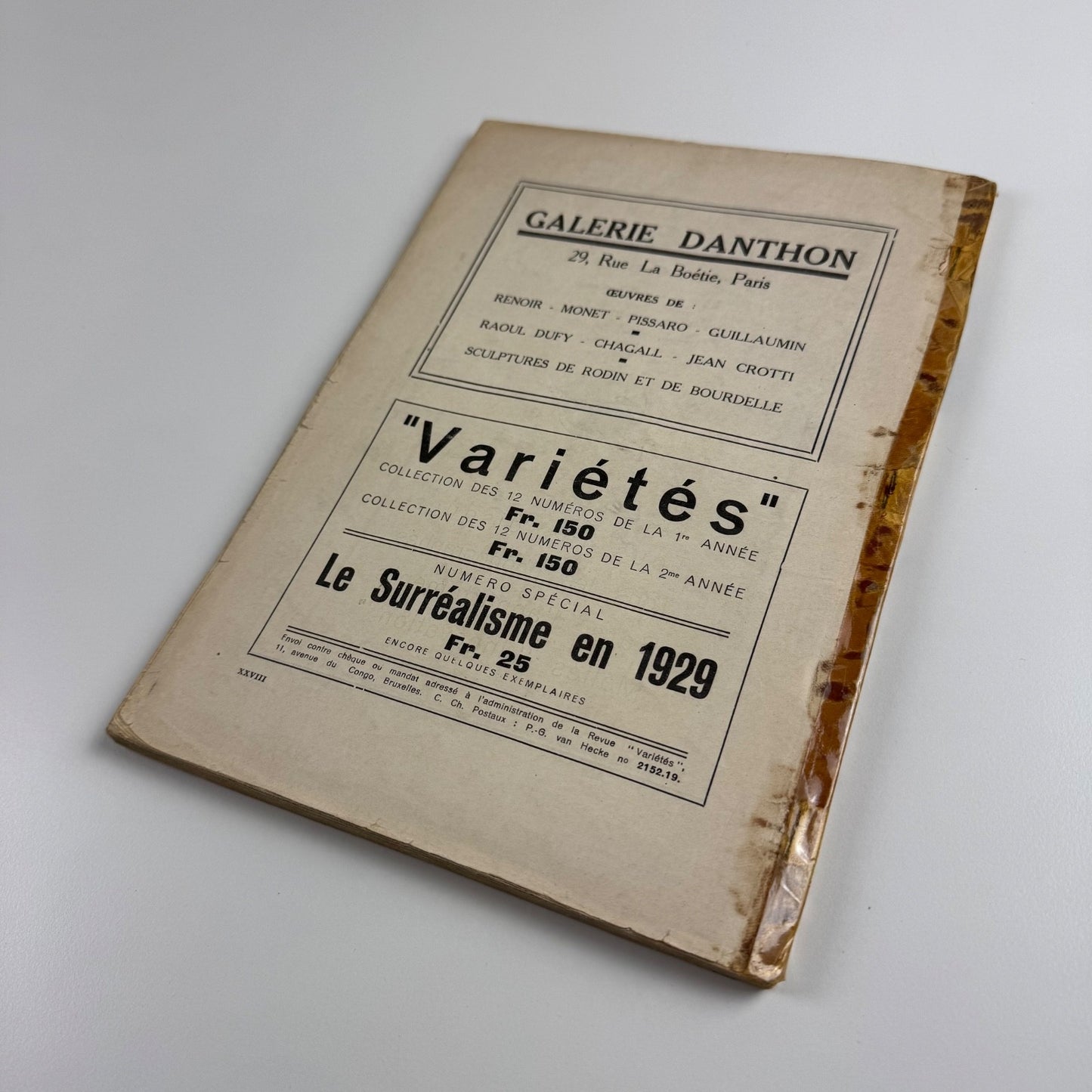 Variétés. Revue Mensuelle Illustree de L'esprit Contemporain April 1930, Annee No 12 | Edited by P.G. van Hecke