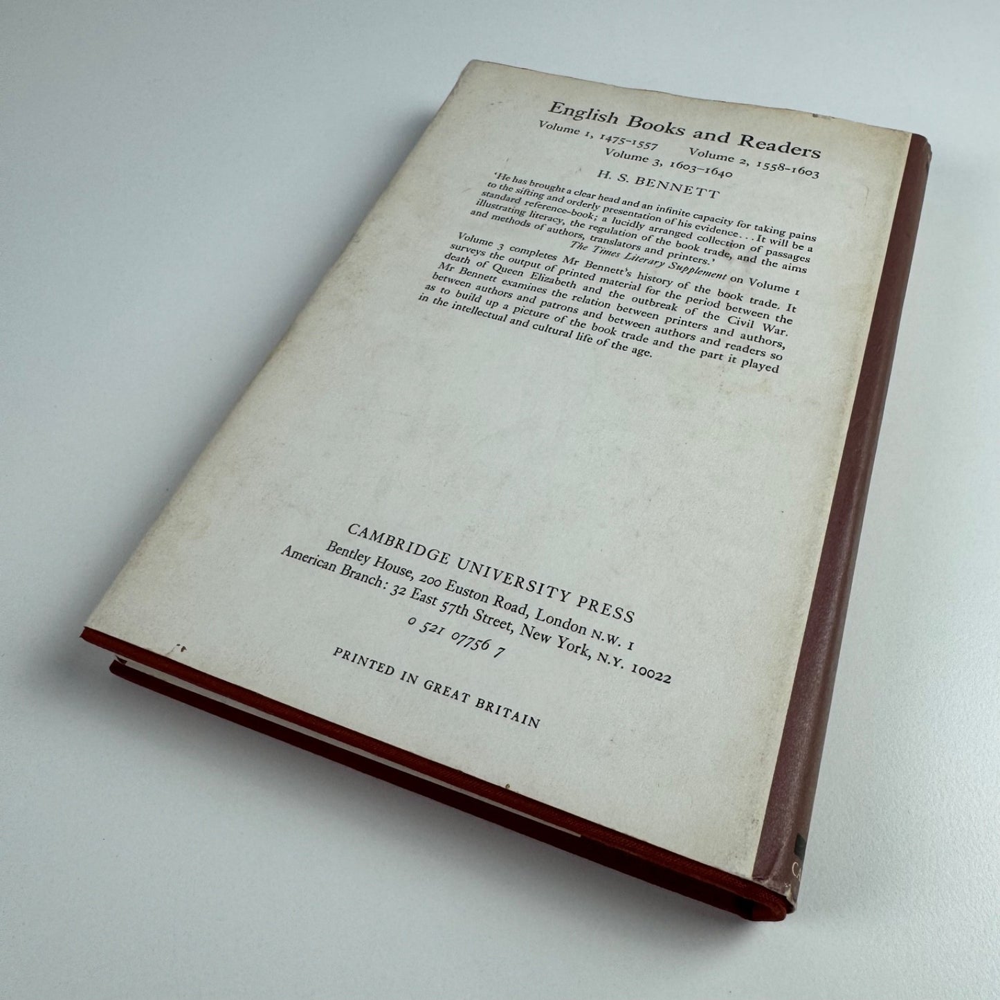 The Publishers Association 1896-1946 R.J.L. Kingsford Cambridge University Press, 1970
