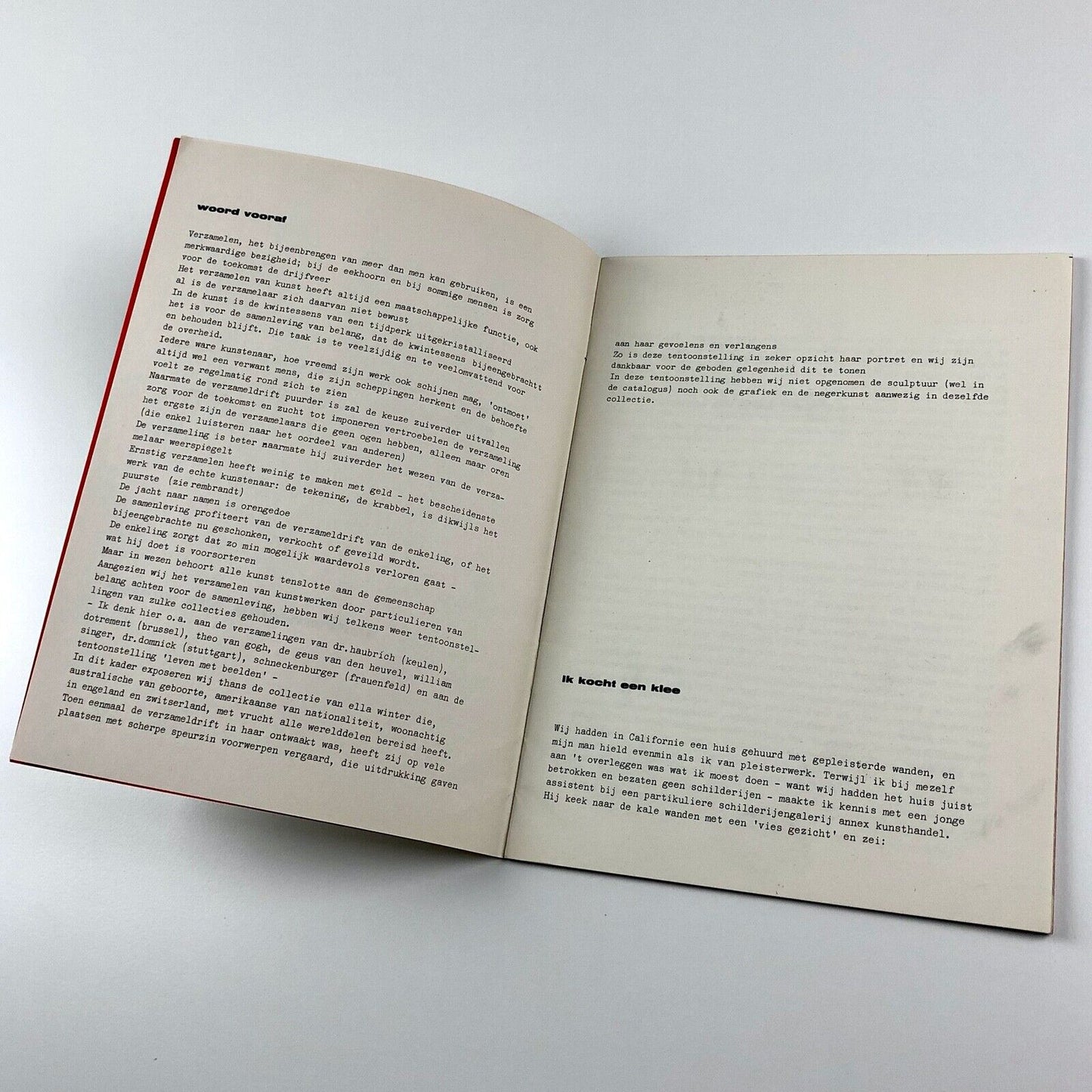 Verzameling Ella Winter | Stedelijk Museum, 1961 | Text design by Willem Sandberg