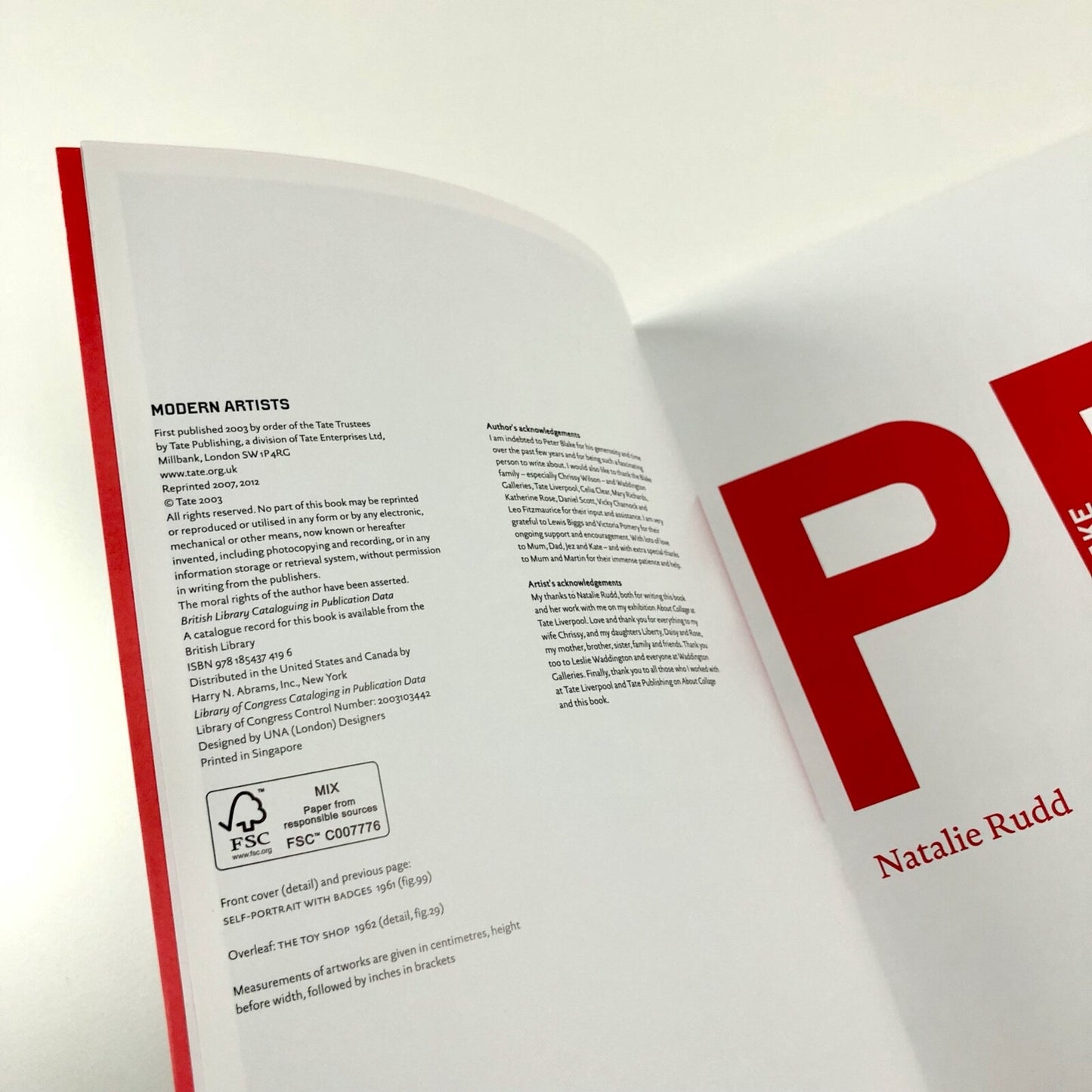 Peter Blake – Tate | 2012 reprint of the 2003 catalogue