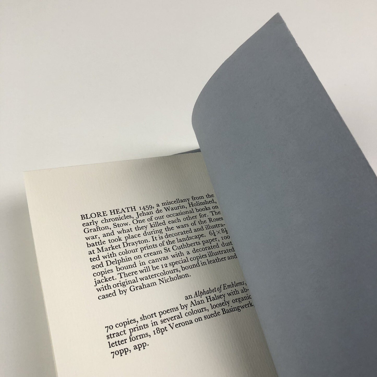 Promotional leaflet for Tern Press | Nicholas and Mary Parry, c.1988