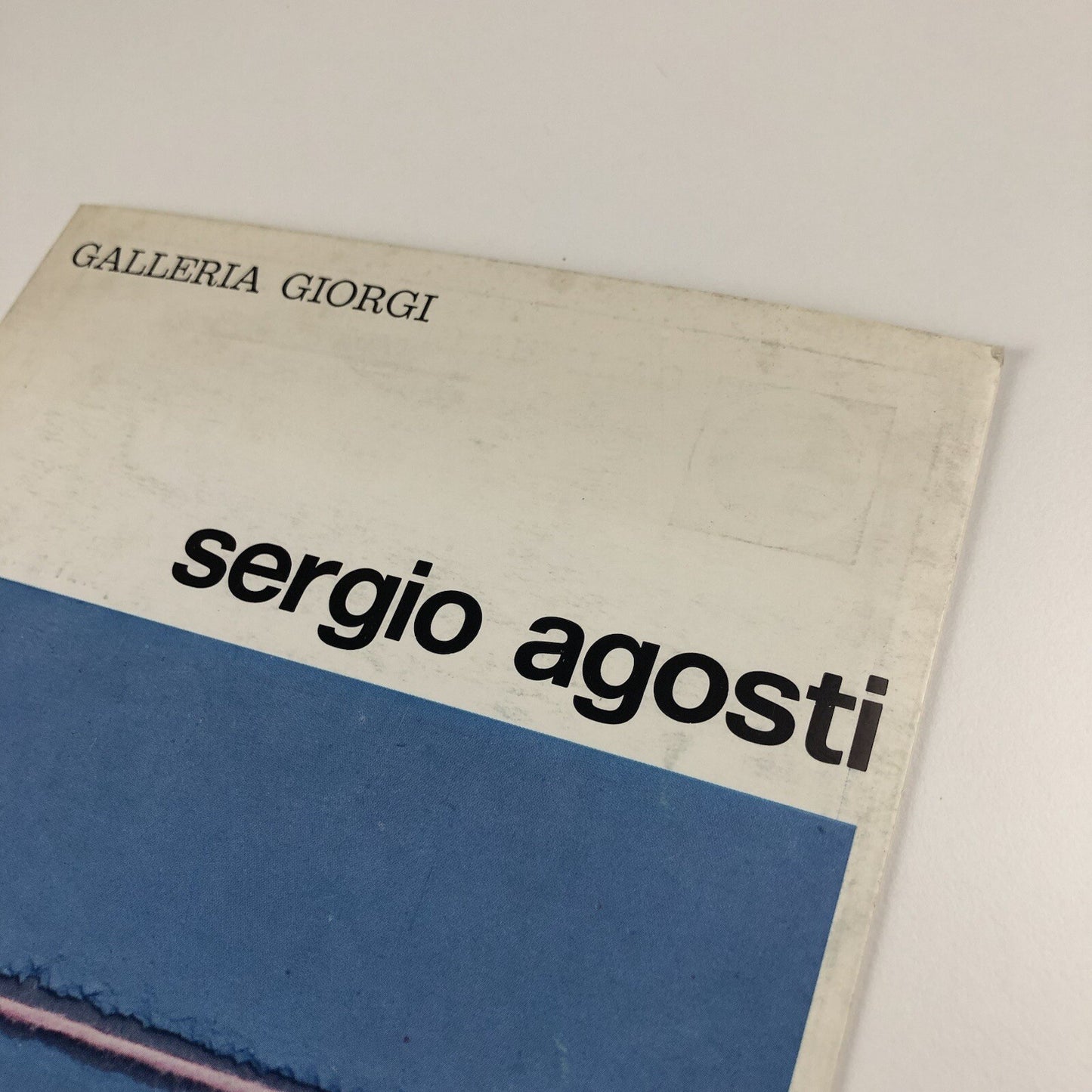 Sergio Agosti | Galleria Giorgi, Florence | July 1976 exhibition catalogue