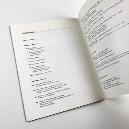 Txomin Badiola | Galeria De Arte Soledad Lorenzo, Madrid exhibition catalogue, 1987