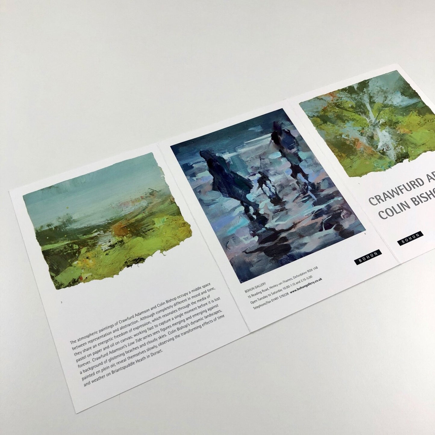 Private view invite – Crawfurd Adamson, Colin Bishop | Bohun Gallery 2011