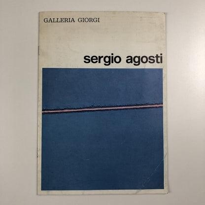 Sergio Agosti | Galleria Giorgi, Florence | July 1976 exhibition catalogue