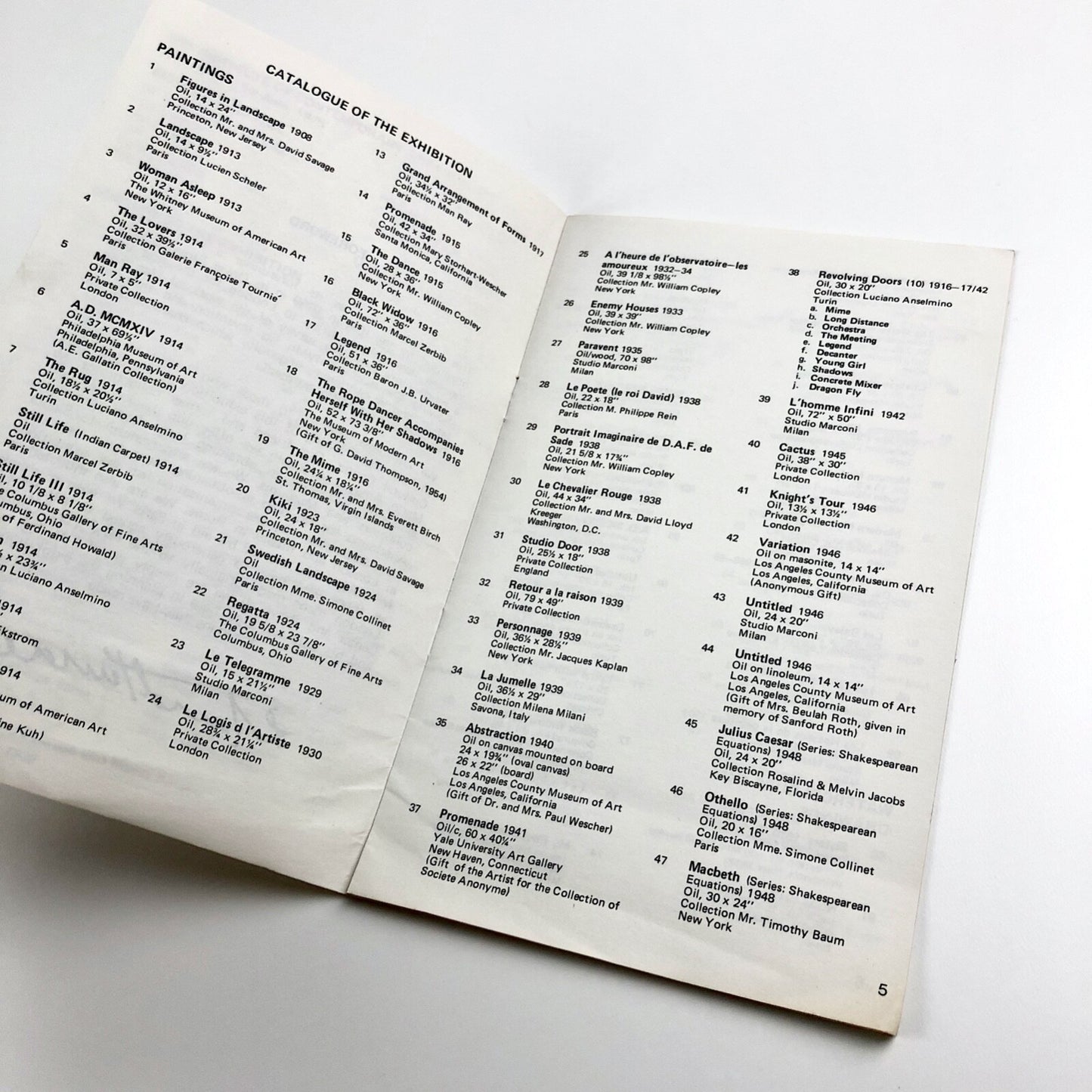 Man Ray Inventor/Painter/Poet | Institute of Contemporary Arts catalogue booklet, 1975