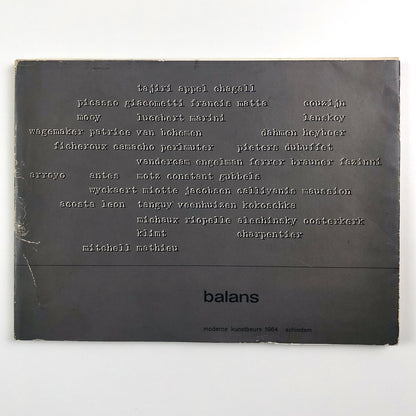 Balans. Foire d’Arte moderne 1964. Moderne kunstbeurs | Stedelijk museum Schiedam