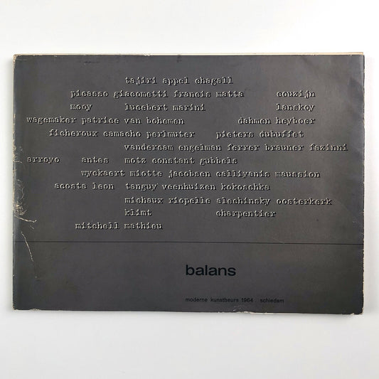 Balans. Foire d’Arte moderne 1964. Moderne kunstbeurs | Stedelijk museum Schiedam