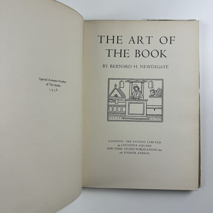 The Art of the Book by Bernard Newdigate | The Studio 1938