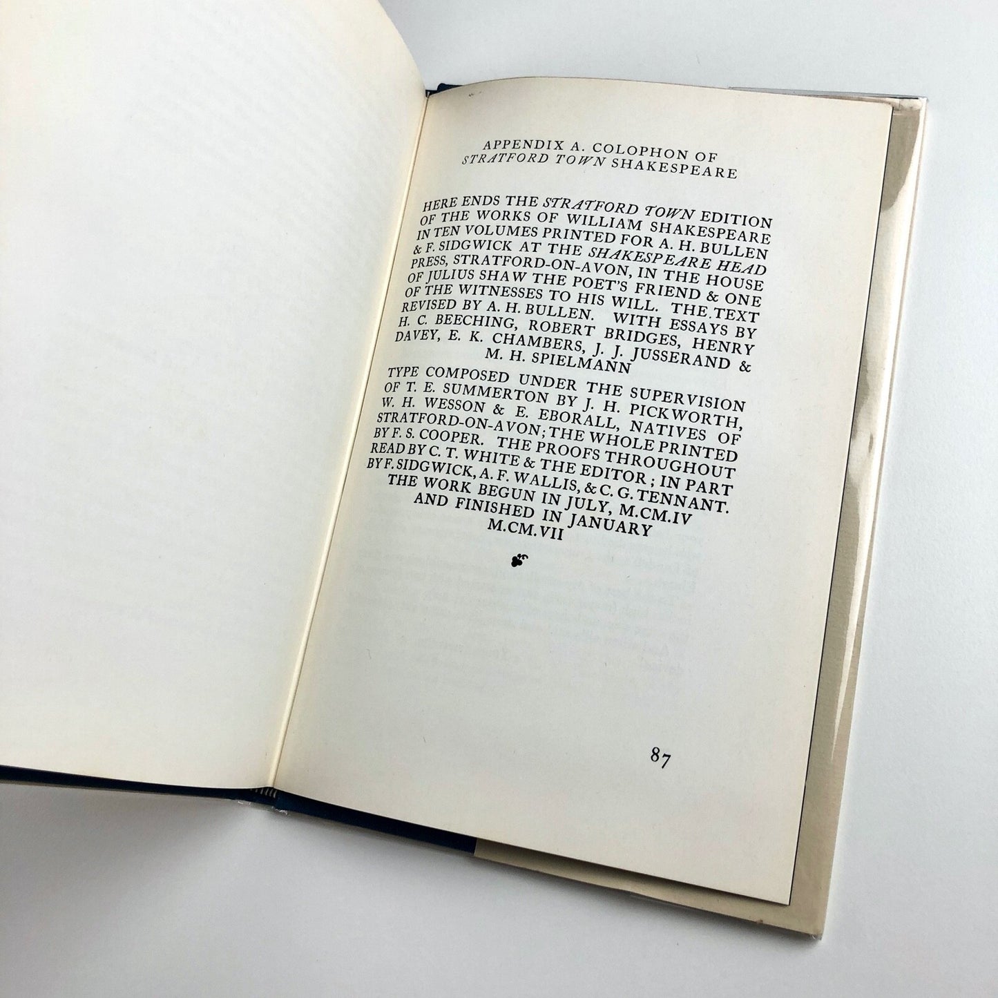 Frank Sidgwick's Diary and other material relating to A.H. Bullen and the Shakespeare Head Press, 1975