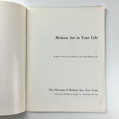 Modern Art in Your Life exhibition catalogue | Paul Rand cover | MOMA 1953