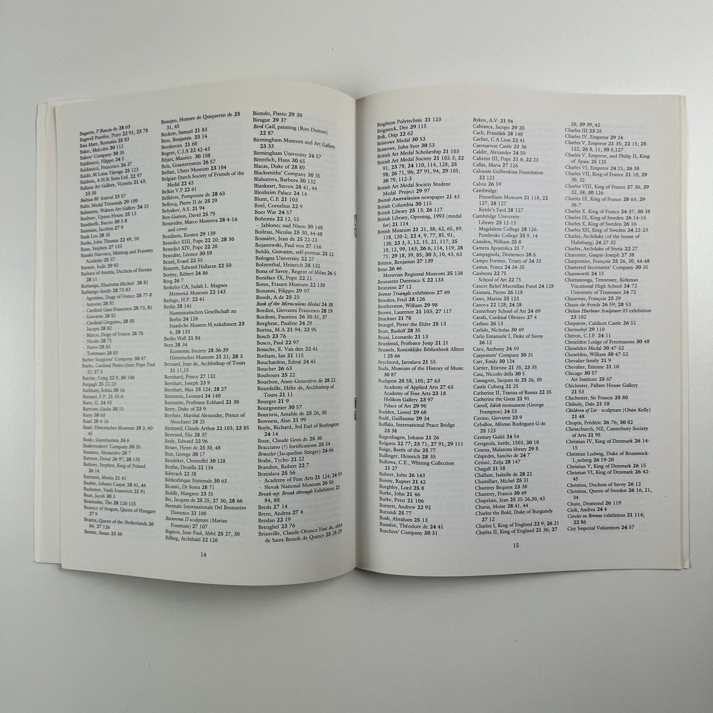 The Medal Index 1992-1997. Issues 21-30 | BAMS British Art Medal Society