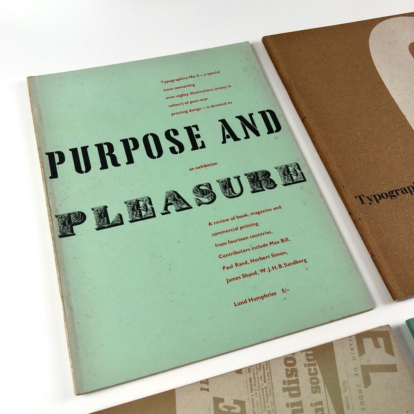 Typographica journal old series 1-16 edited by Herbert Spencer. Lund Humphries