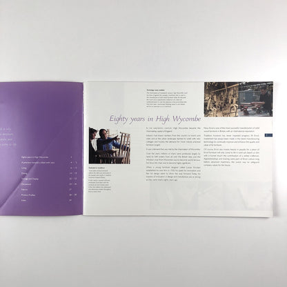 Ercol furniture brochure – 'Perfection in detail', dated 2001
