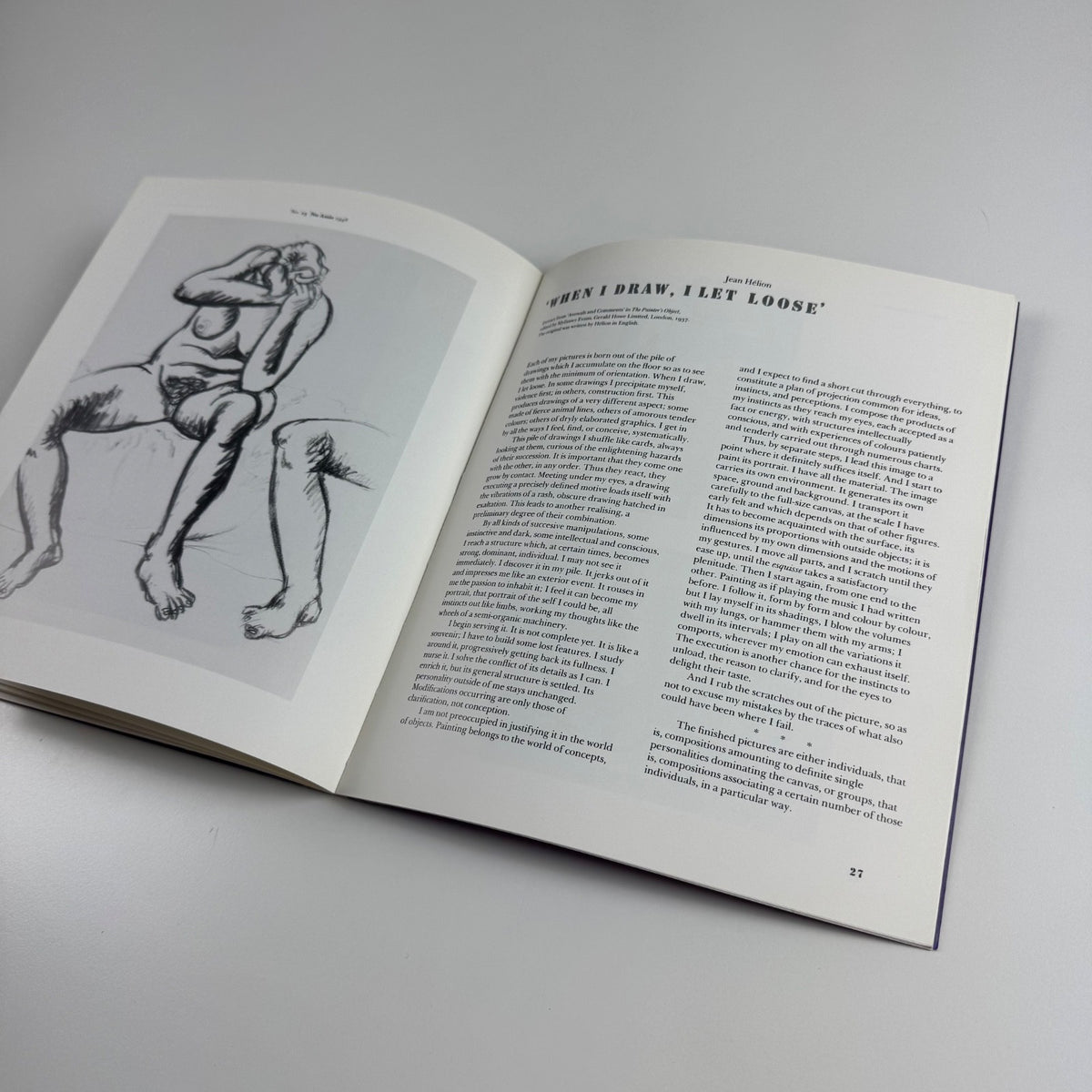 Jean Hélion. Paintings in oil and acrylic since 1960 | Albermarle Gallery, 1987 Signed