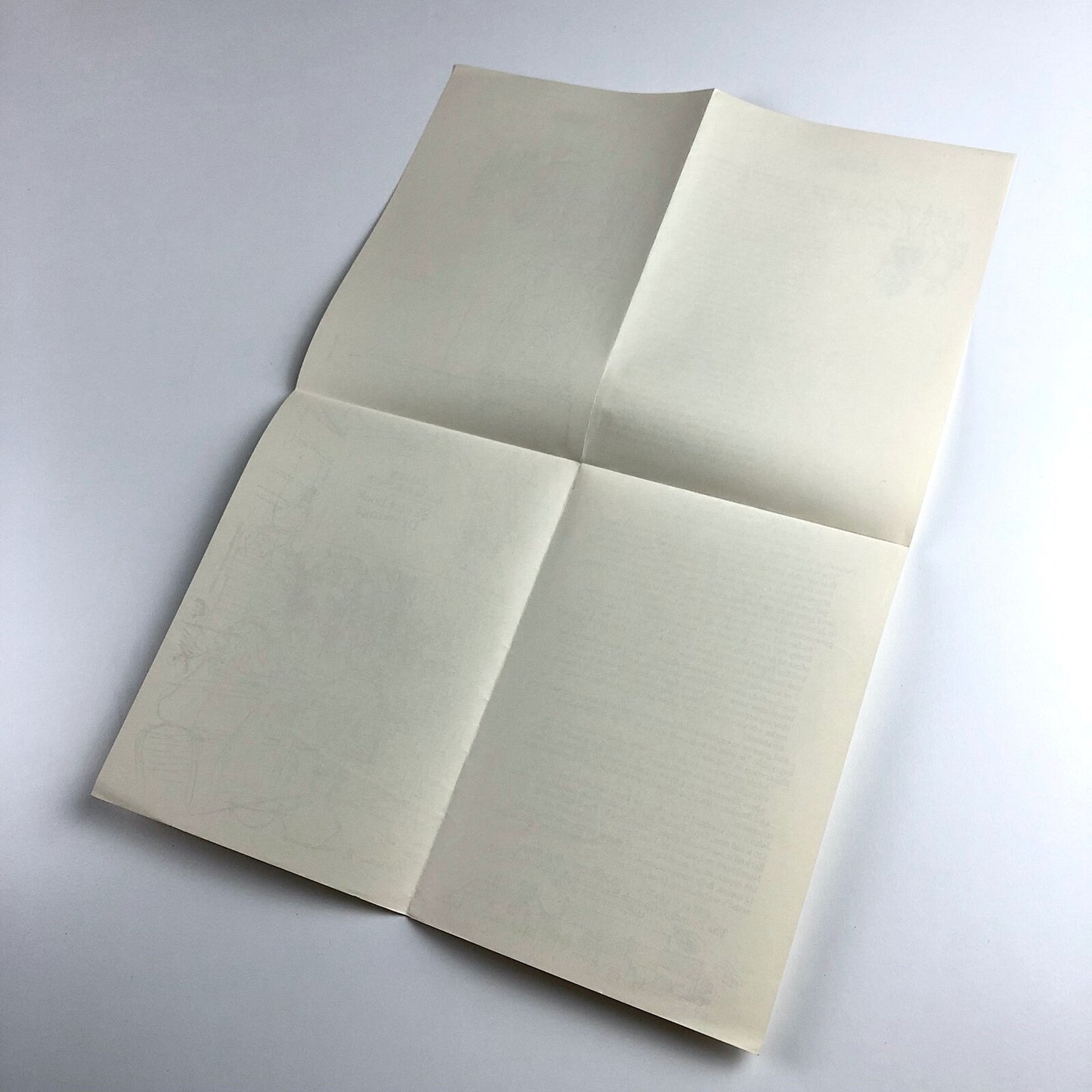 Leaflet to promote: Sketchbook Drawings by John Lawrence | Cover Cranks Restaurant