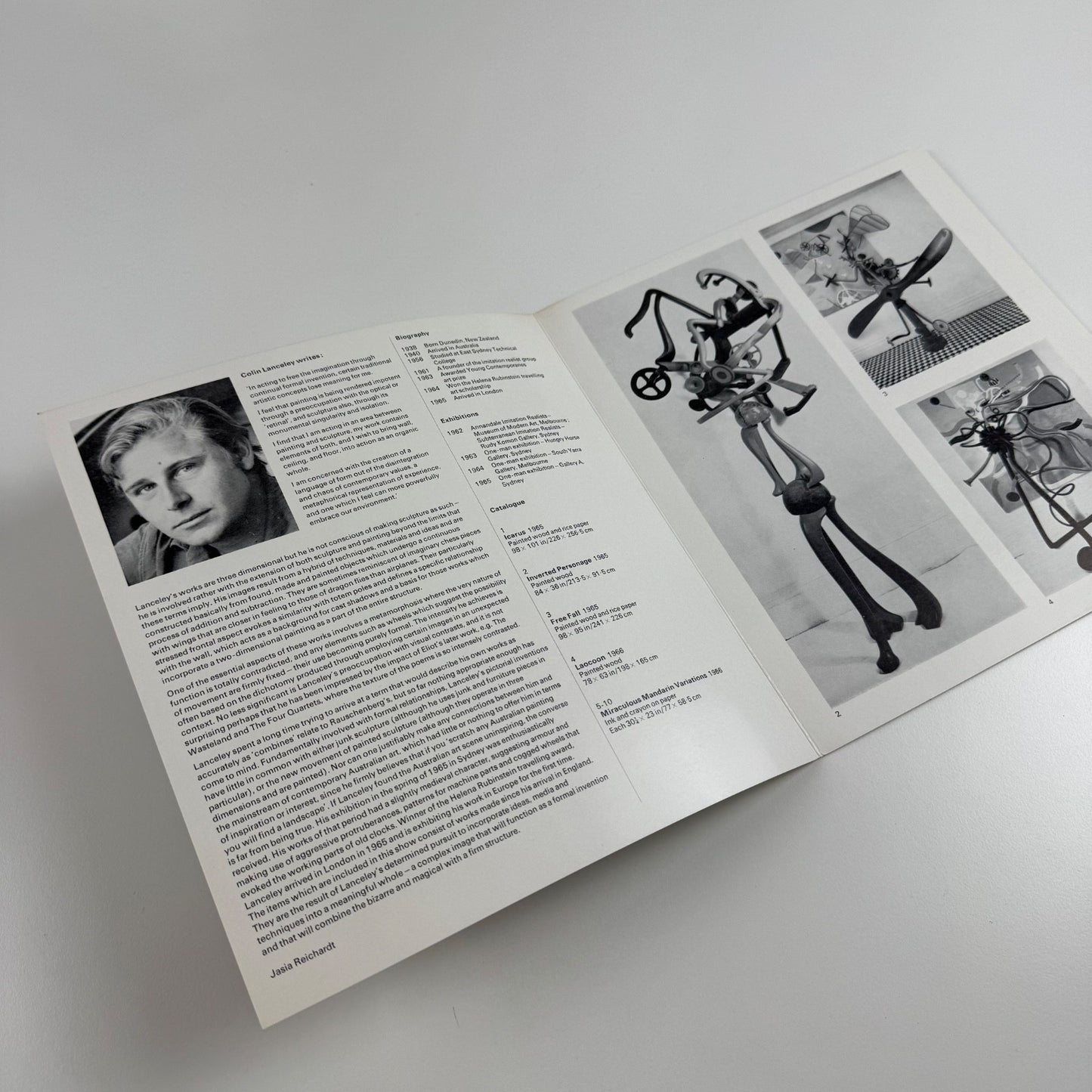 Colin Lanceley | Marlborough London February 1966 design by Gordon House
