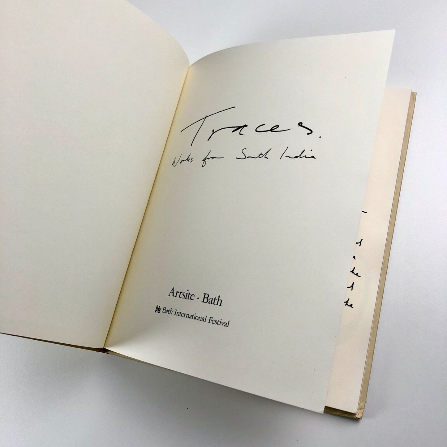Stephen Cox: Traces, Works From South India | Artsite Bath catalogue, 1988 | Signed, limited edition copy