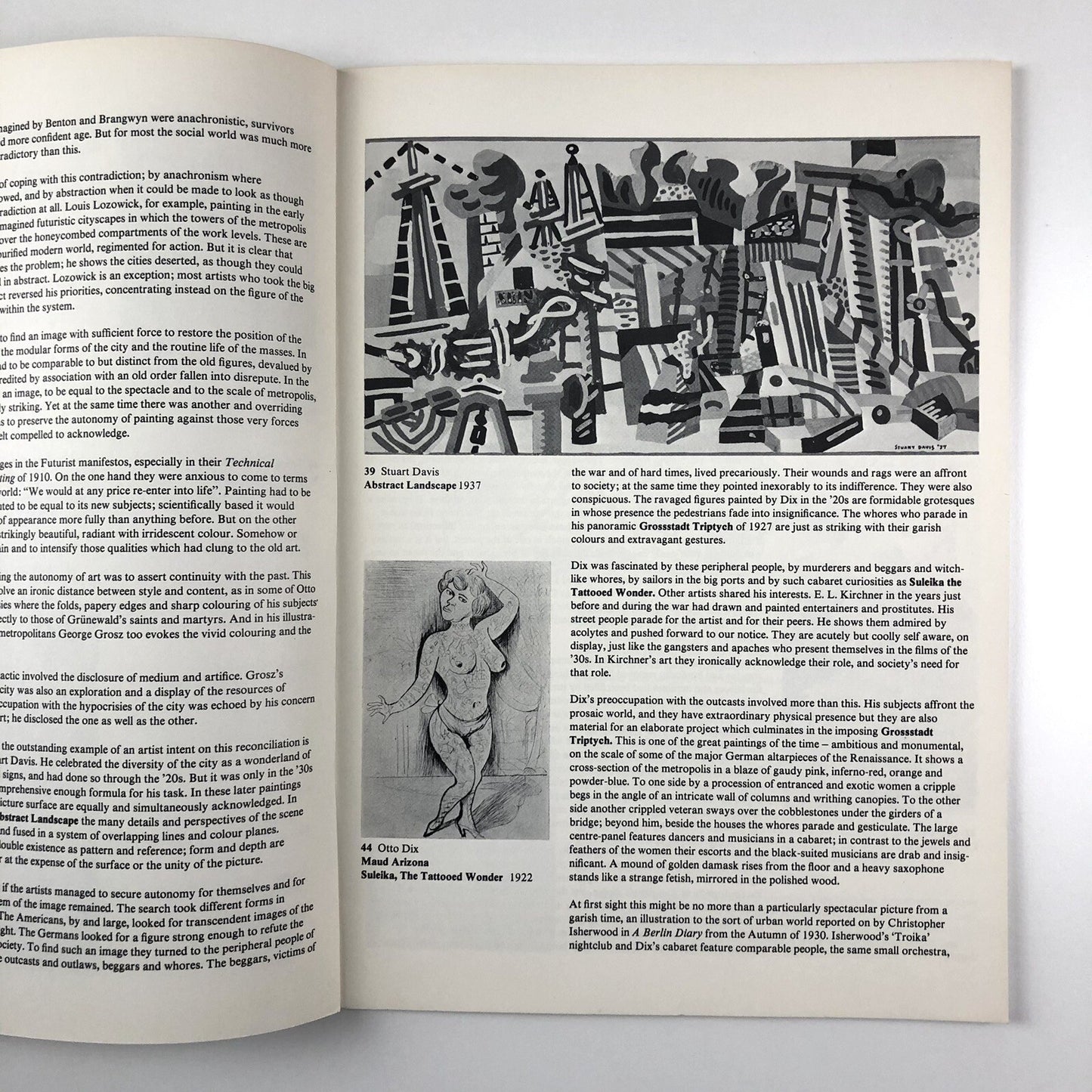 Cityscape 1910-39 – Urban themes in American, German & British Art | Arts Council catalogue, 1977-78