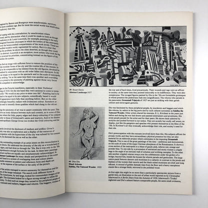 Cityscape 1910-39 – Urban themes in American, German & British Art | Arts Council catalogue, 1977-78