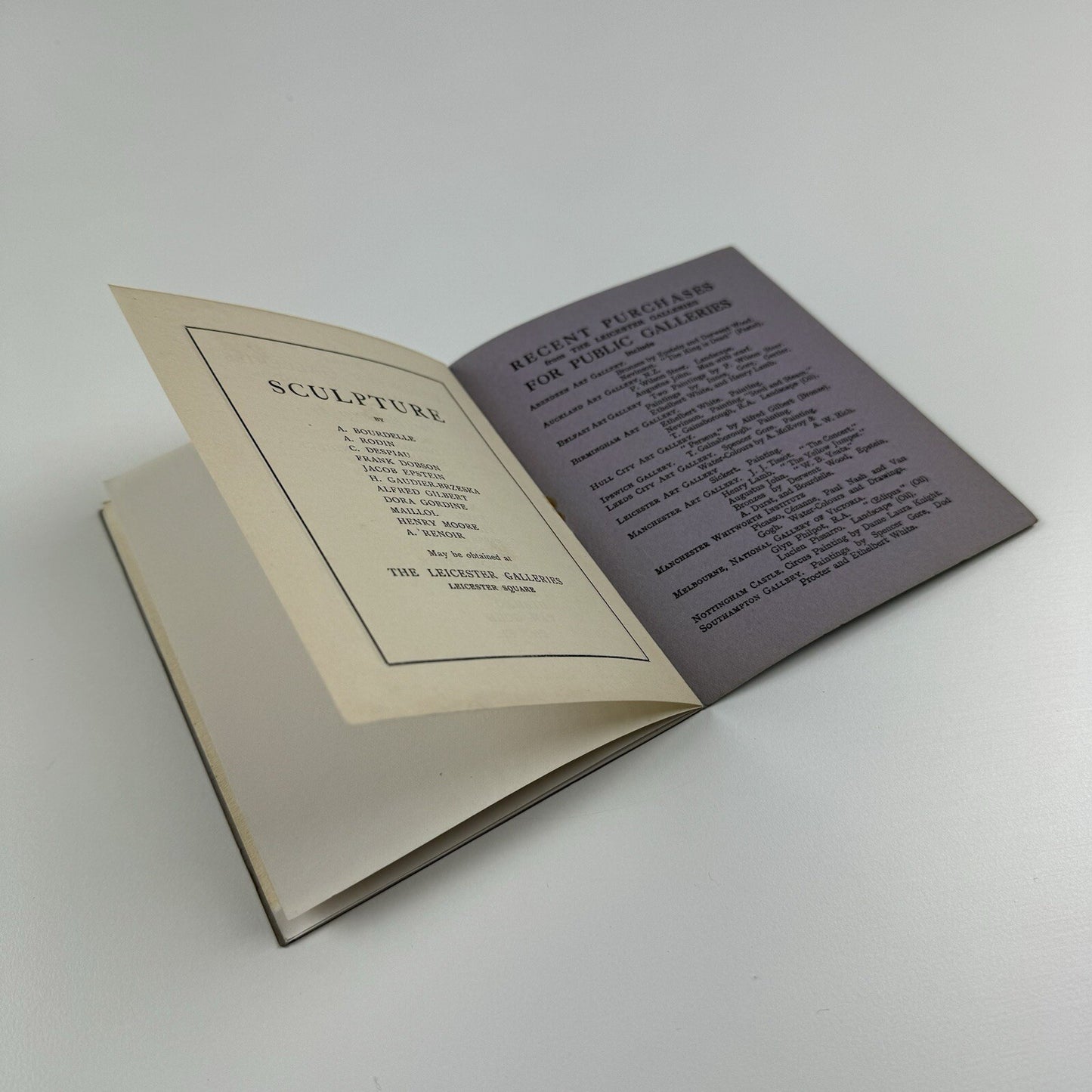 Jacob Epstein – Leicester Galleries | Ernest Brown & Phillips, March-April 1935