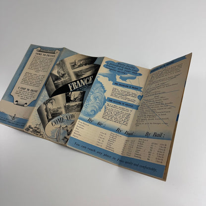 Ephemera x 2 leaflets Grand Hotel Thiers and general France travel mid 20C