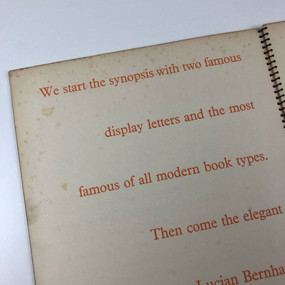 A Synopsis of Type Faces in Use at Laytons | Type specimen book, 1930s?