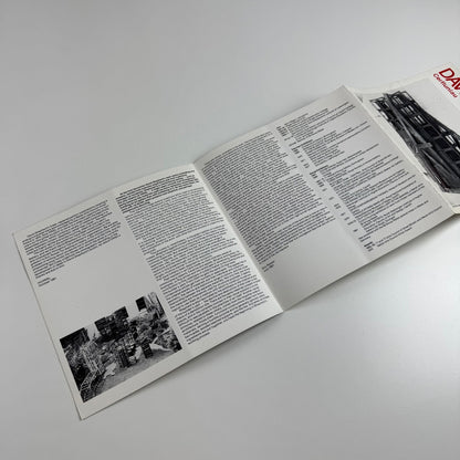 Folding card/catalogue for David Shepherd Sculpture | Oriel, Cardiff, Welsh Arts Council, 1981