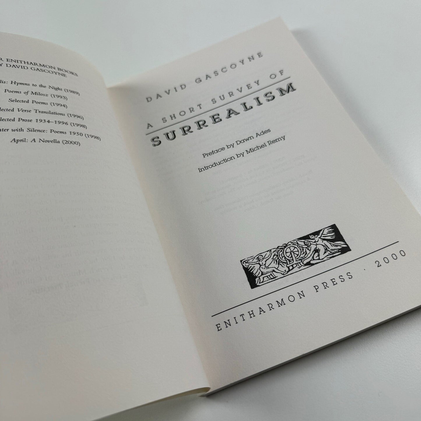 A short survey of Surrealism by David Gascoyne | Enitharmon Press, 2000
