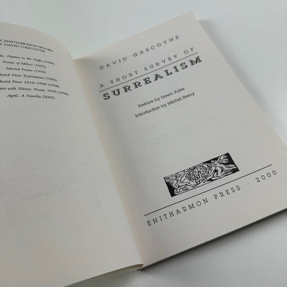 A short survey of Surrealism by David Gascoyne | Enitharmon Press, 2000