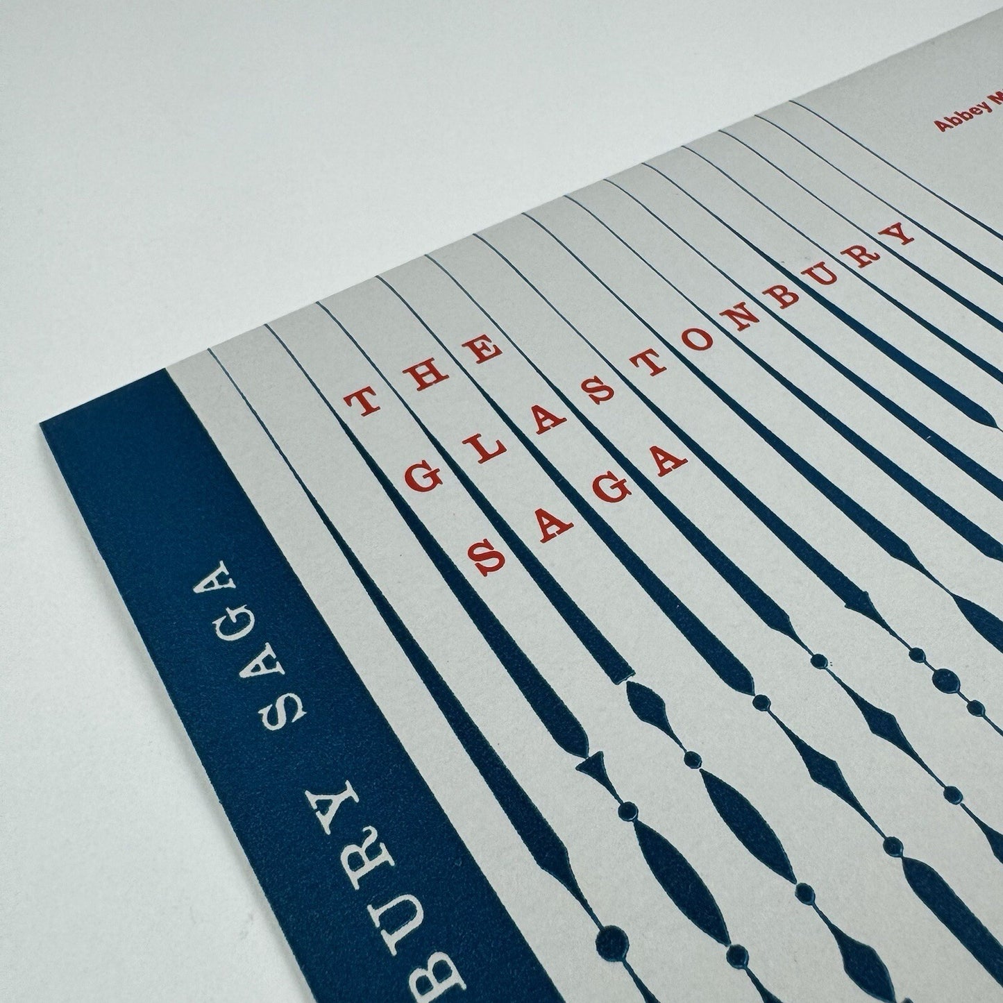 Paper sample – bookjacket – No 3 Glastonbury Antique Grosvenor Chater | Abbey Mills