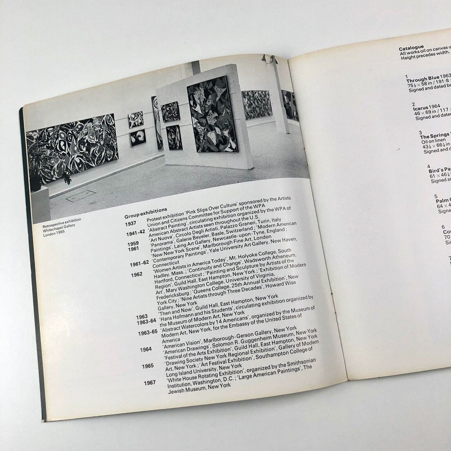 Lee Krasner | Marlborough-Gerson Gallery, New York, 1968 | typography by Gordon House