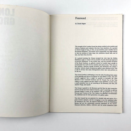 London Group 1914-1964 – Fifty Years of British Art | Tate Gallery catalogue booklet, 1964