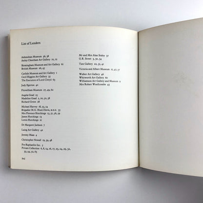George Price Boyce exhibition catalogue | Newall/Egerton | The Tate Gallery 1987