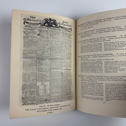 History of the English newspaper through three centuries held at The Old Court House | The Press Club 1932