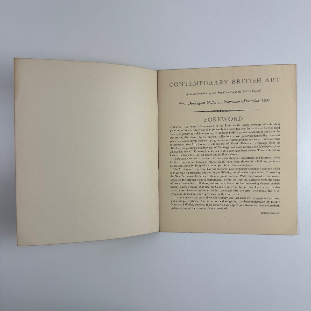 Contemporary British Art British Council New Burlington Galleries 1949