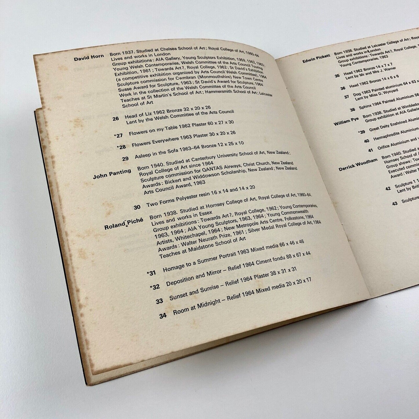 Towards Art II – Sculptors from the Royal College of Art | Exhibition catalogue, 1965