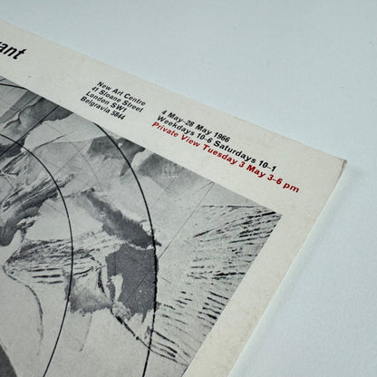 Folding card/catalogue Keith Grant | New Art Centre, London, 1966