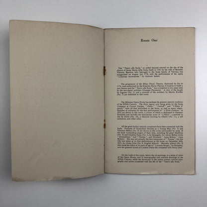 The Scala Theatre – An Exhibition Held at The Italian Institute | 1950 catalogue, Duncan Guthrie